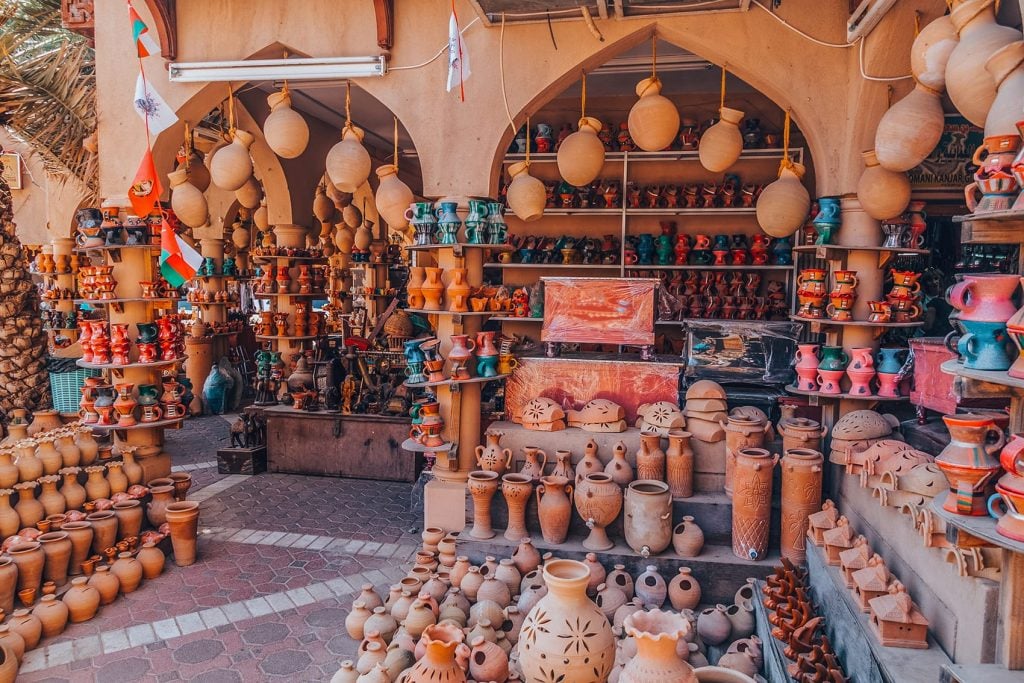 pottery and antique at nizwa souq