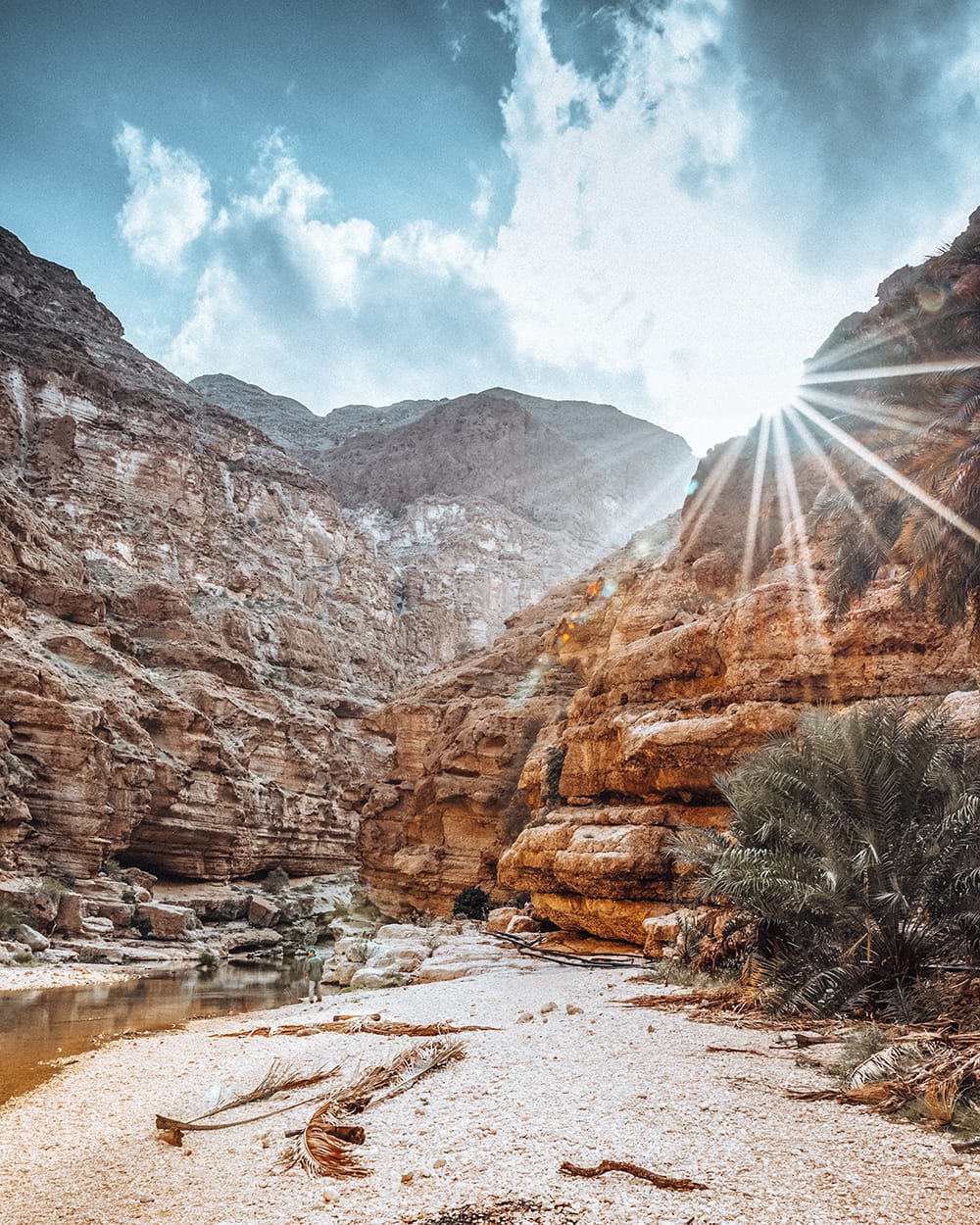 canyons in wadi shab