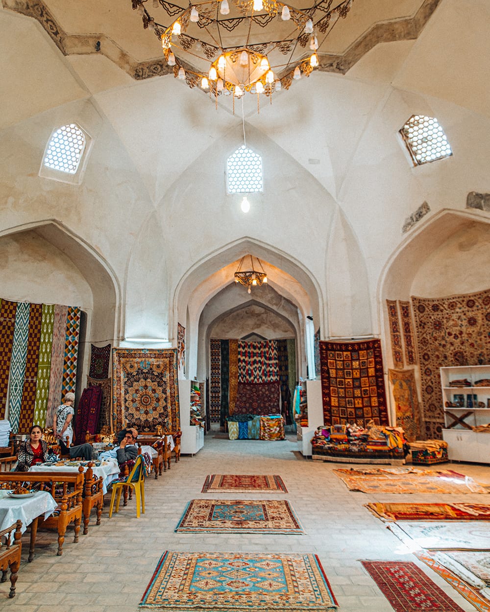 places to visit in bukhara uzbekistan trading domes carpets suzanis souvenir shops in uzbekistan