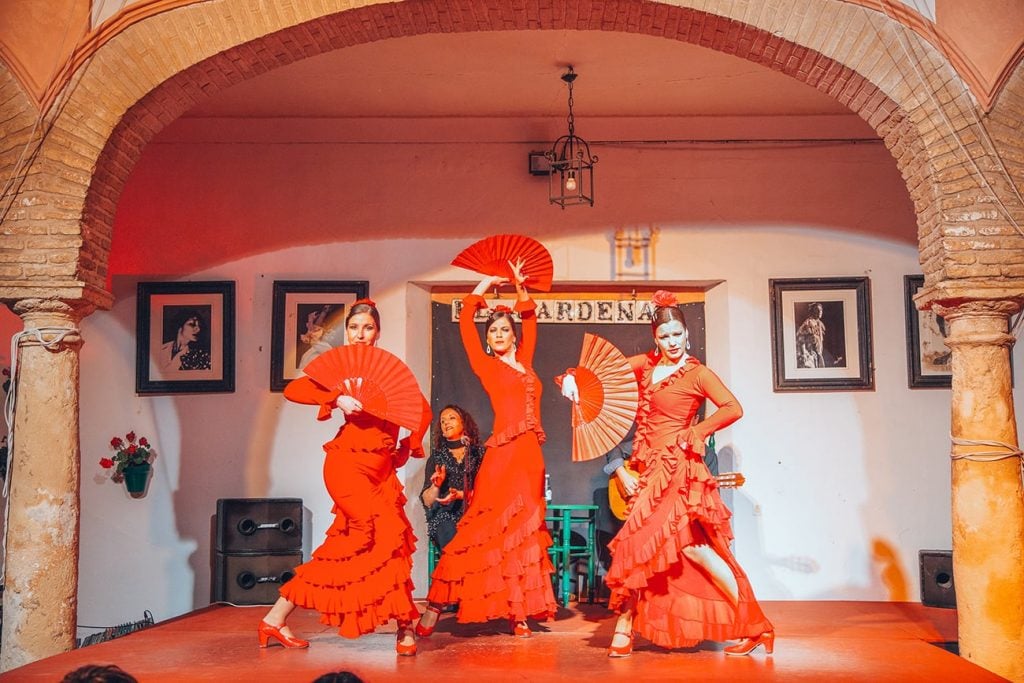 dancers of a flamenco show in spain