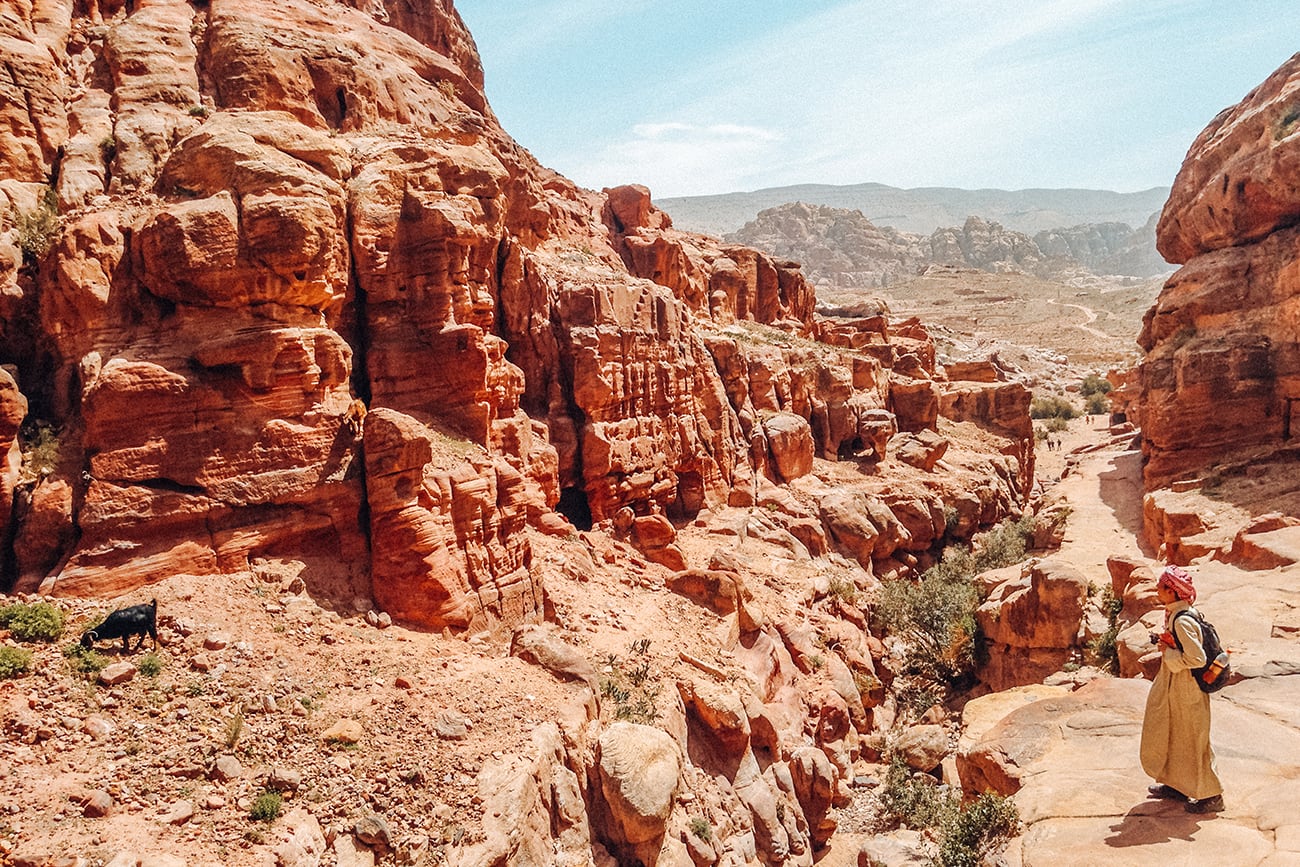 the rocks of petra jordan