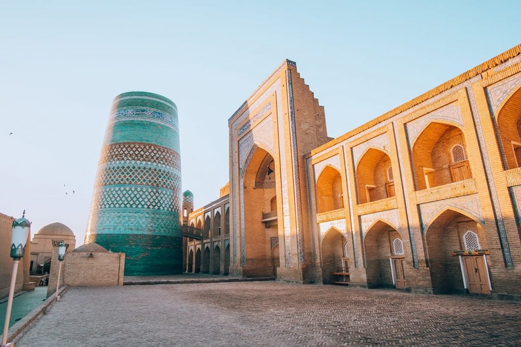 Kalta Minor Minaret in Khiva Uzbekistan
