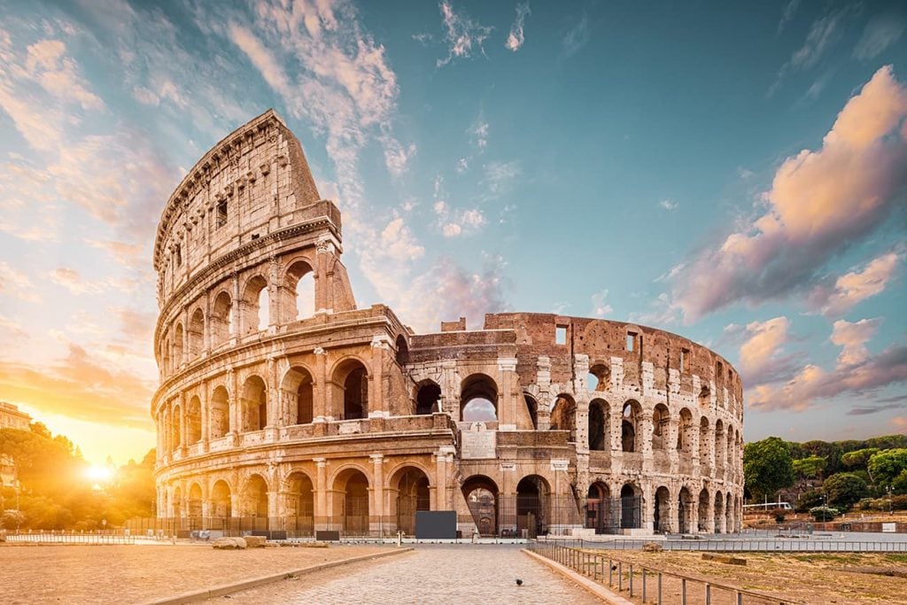 The Colosseum in Rome, Italy