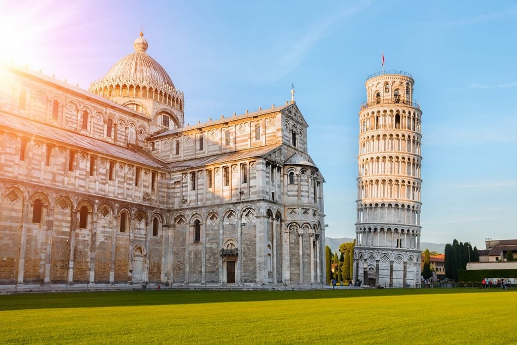 The Leaning Tower of Pisa in Italy