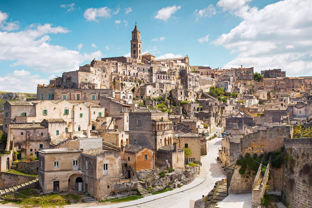 Sassi di Matera in Puglia, Italy