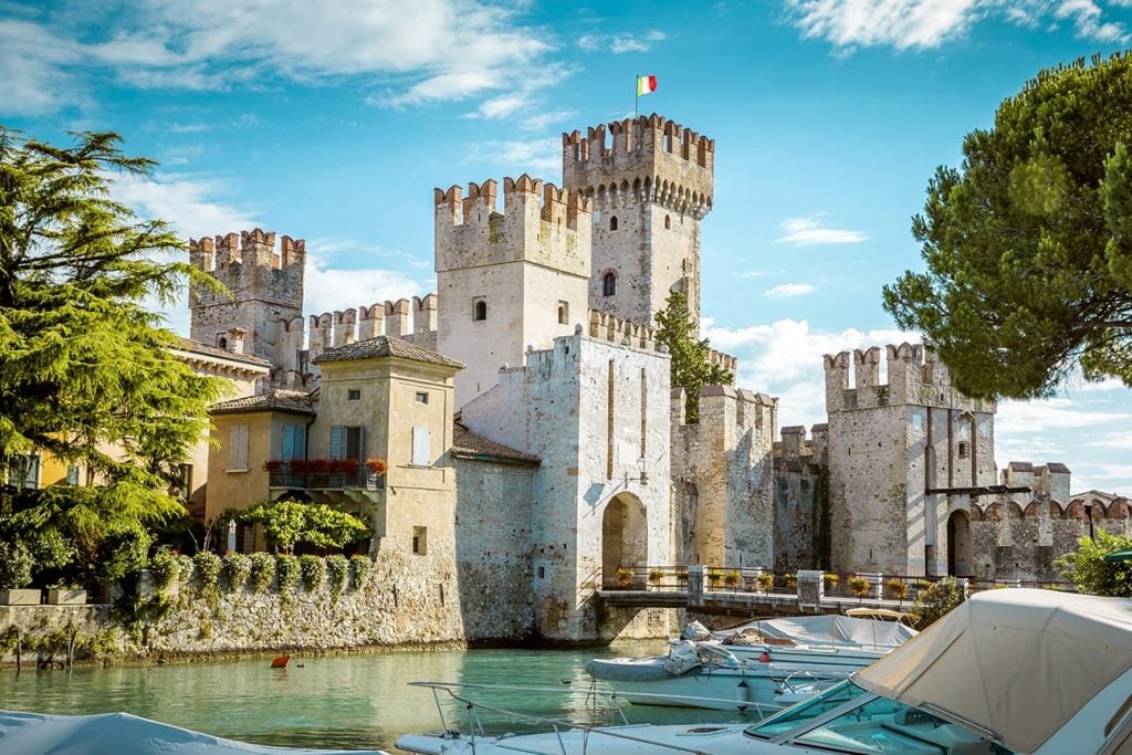 Scaligero Castle in Sirmione, Italy