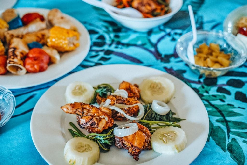 Local Fijian Food on a Plate