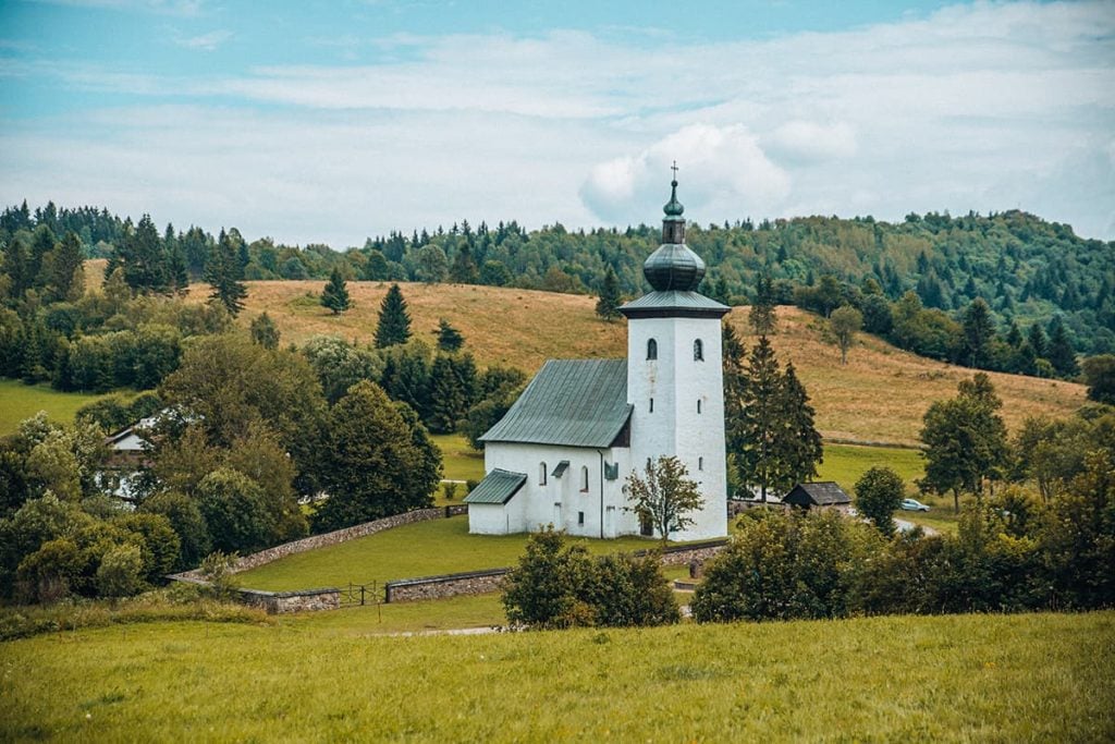 A Church in Kremnicke Bane, the Geographical Center of Europe