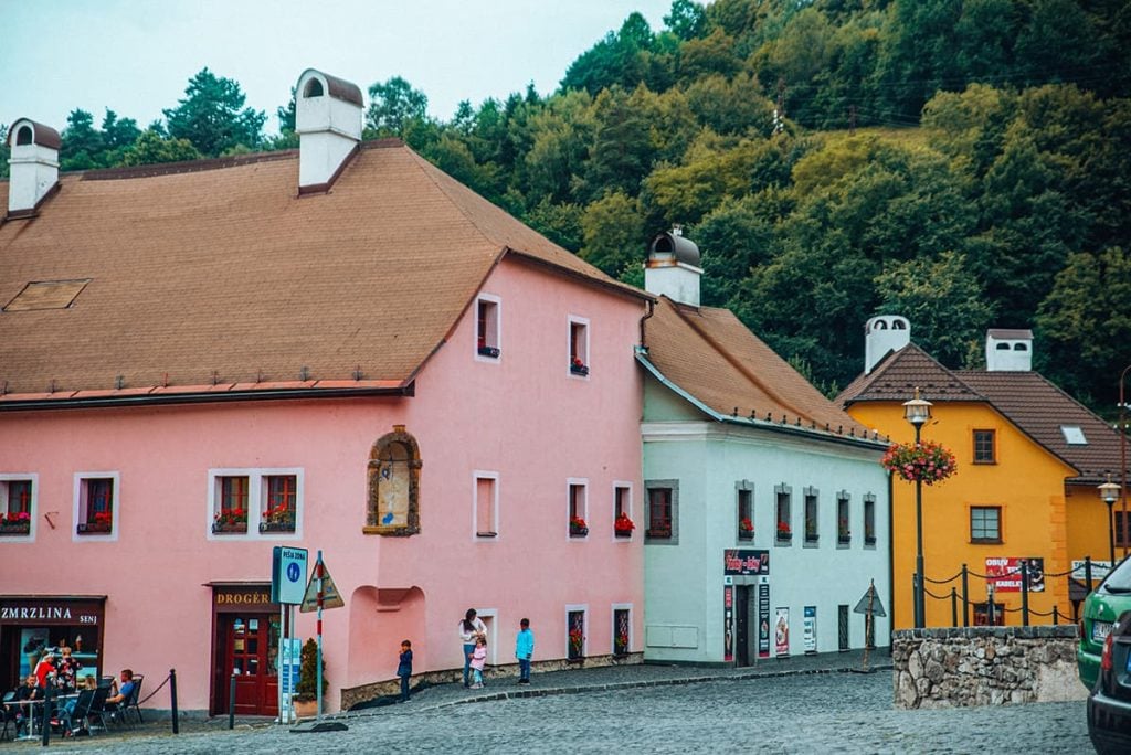 Colorful Buildings in Kremnica, Slovakia