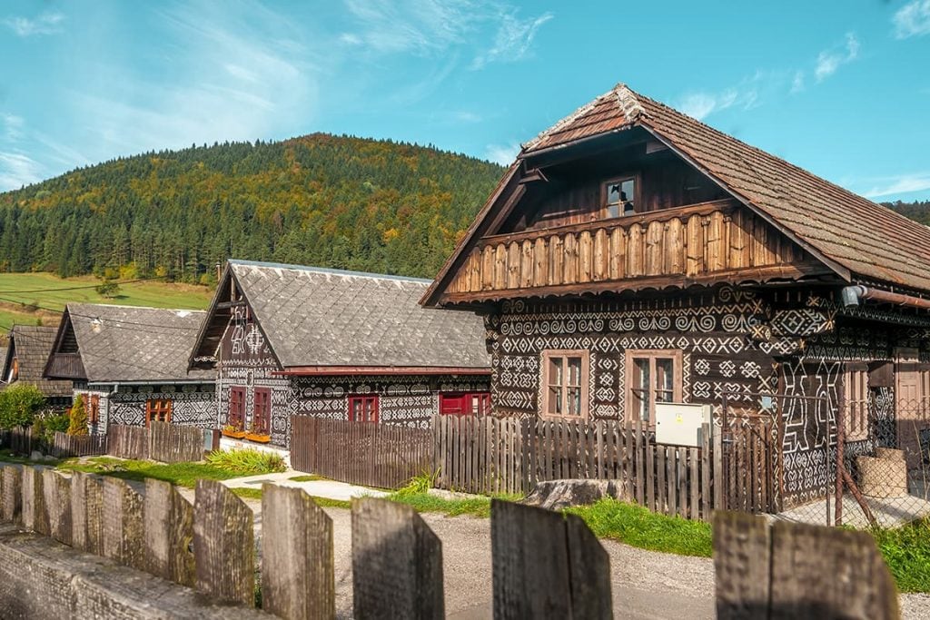Traditional Log Houses in Cicmany, Slovakia