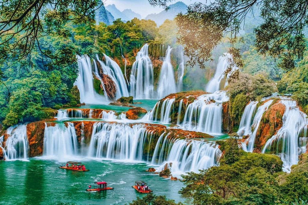 A Waterfall in China
