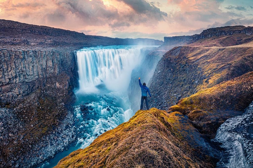 A Waterfall in Iceland