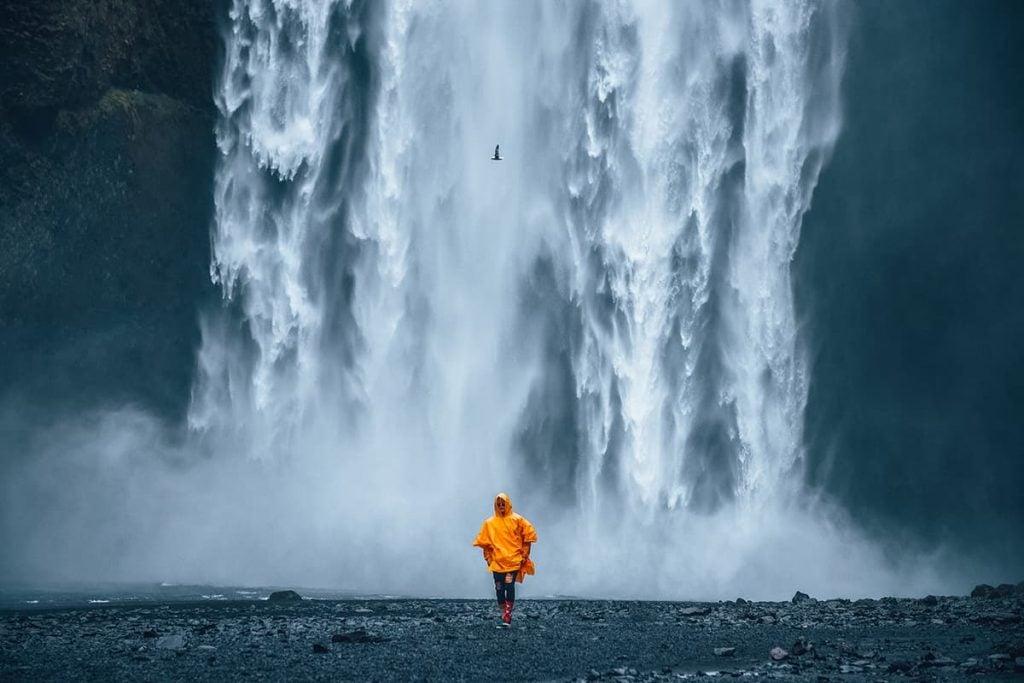 A Waterfall in Iceland