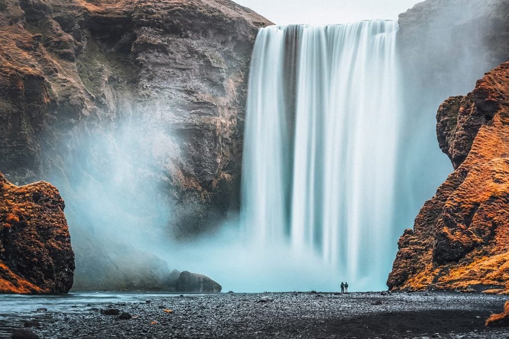 A Waterfall in Iceland
