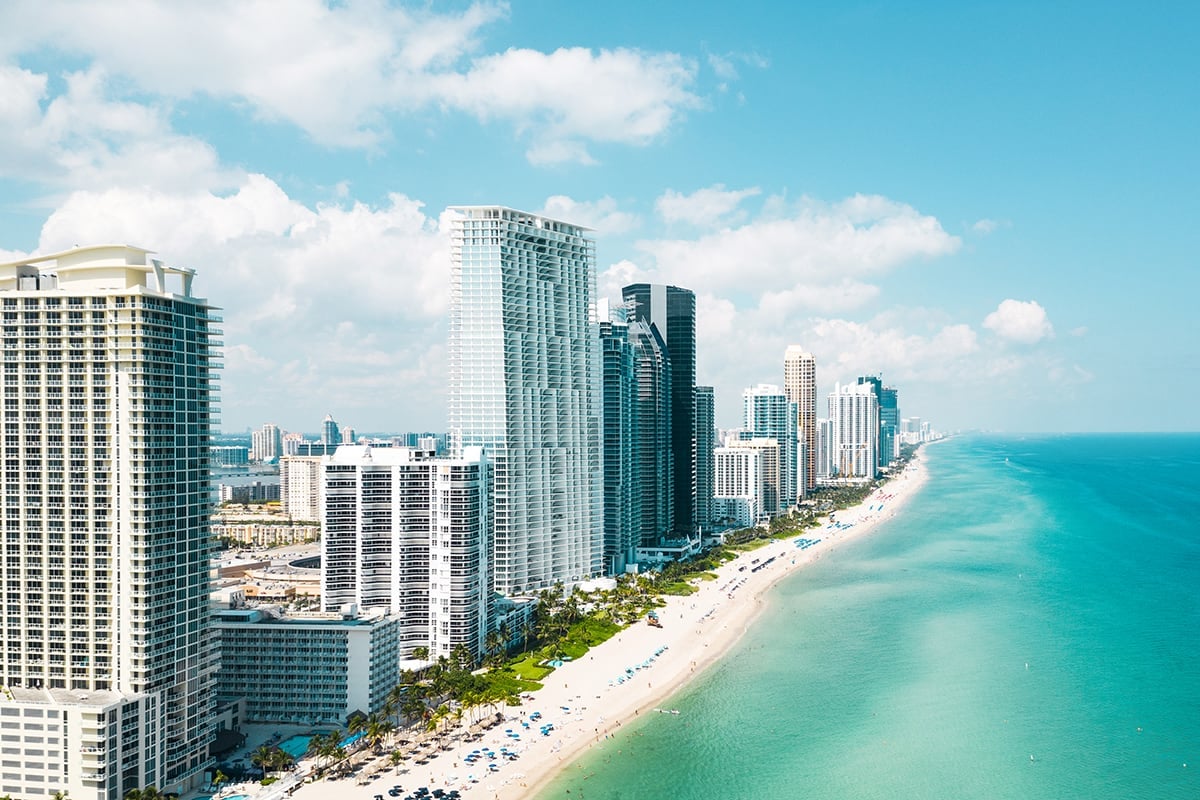 Miami Beach, Florida, One of the Prettiest Beaches in the US