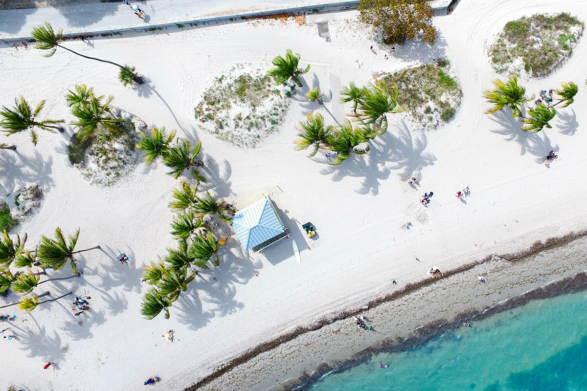 Crandon Beach Park in Florida, One of the Best White Sand Beaches USA