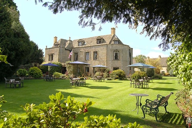 A Hotel Garden in the Cotswolds