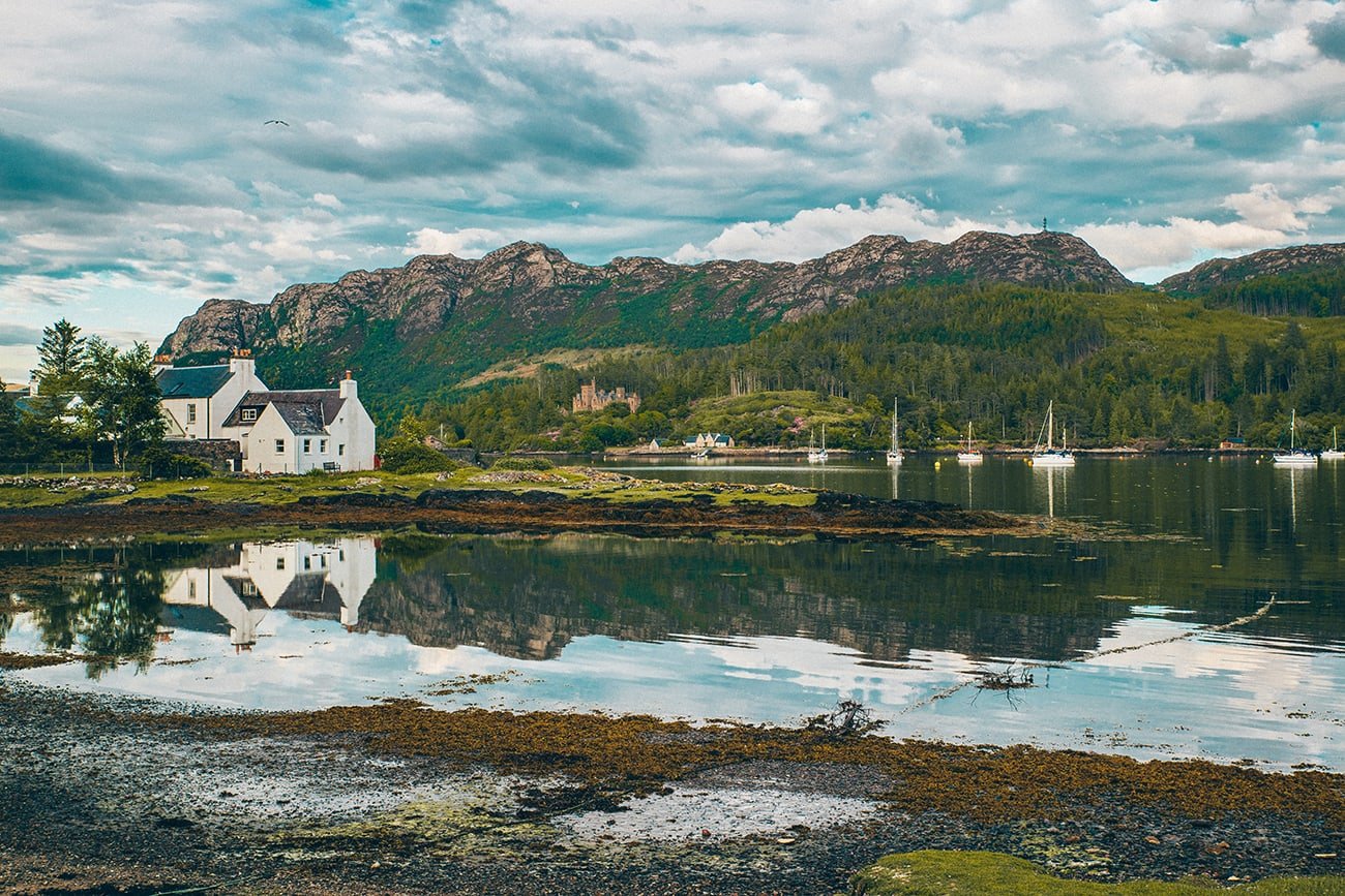 Plockton Harbour in Scotland