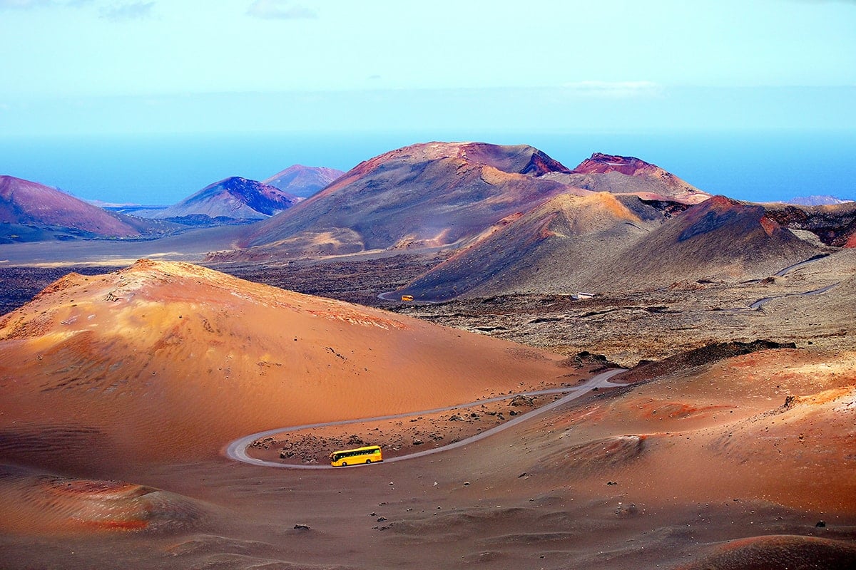 Volcanoes in Lanzarote, Canary Islands