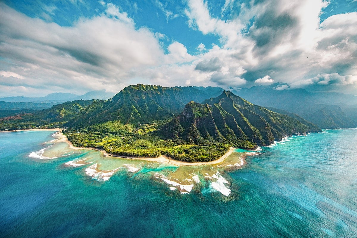The Island of Kauai in Hawaii, One of the Warm Places in Winter USA