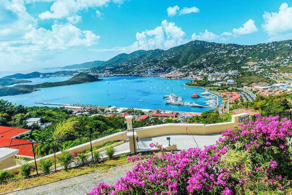 The Island of St Thomas in the US Virgin Islands