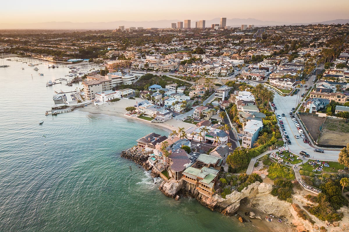 Newport Beach in California
