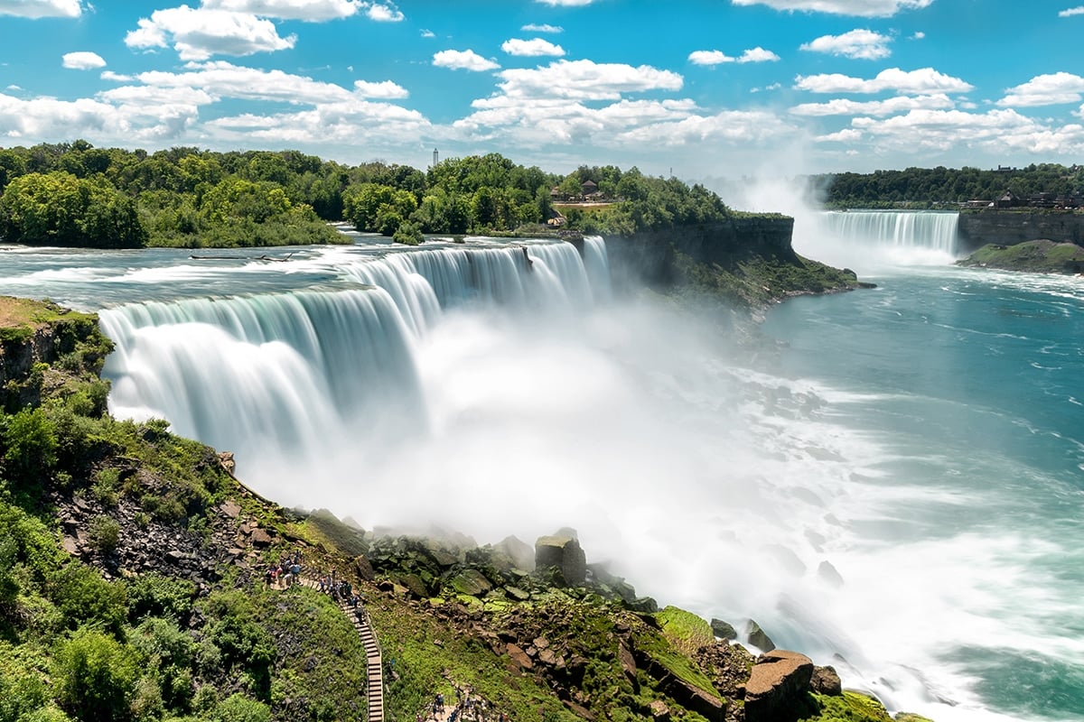 The Niagara Falls in New York, USA