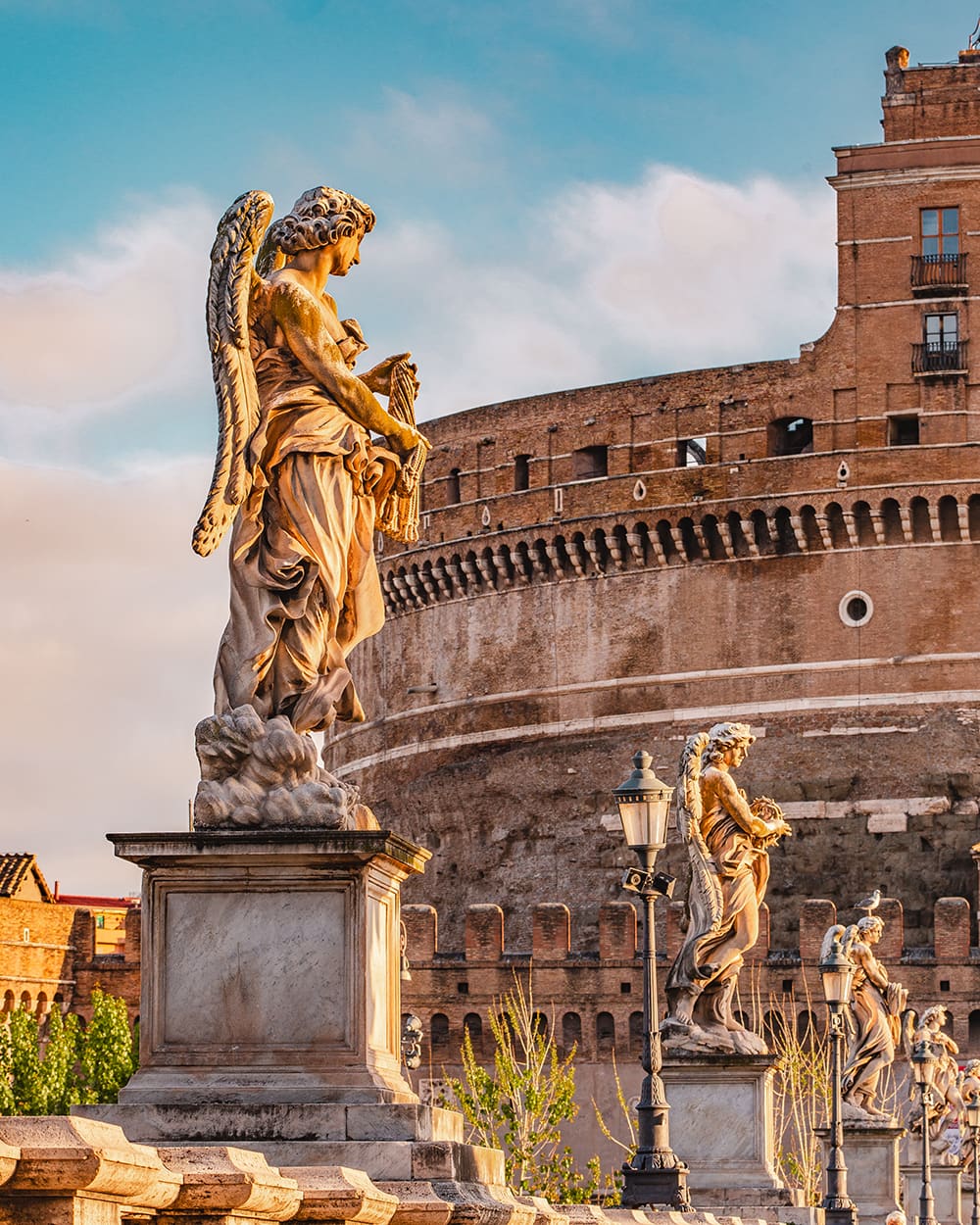 A Statue at Castel Sant'Angelo in Rome