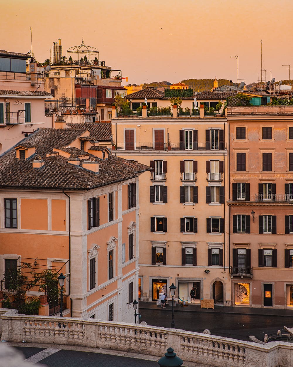 Sunrise at the Spanish Steps / Piazza di Spagna in Rome