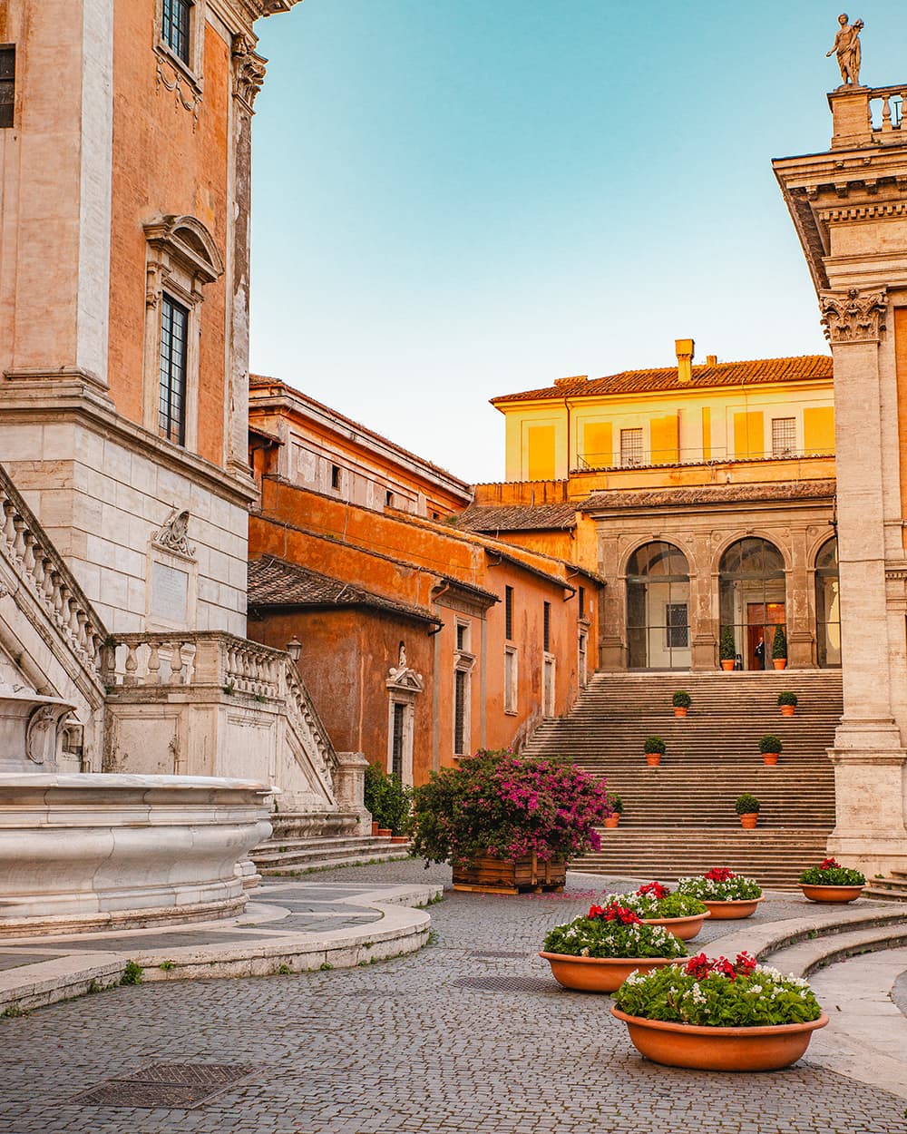 Campidoglio at Sunrise in Rome, Italy
