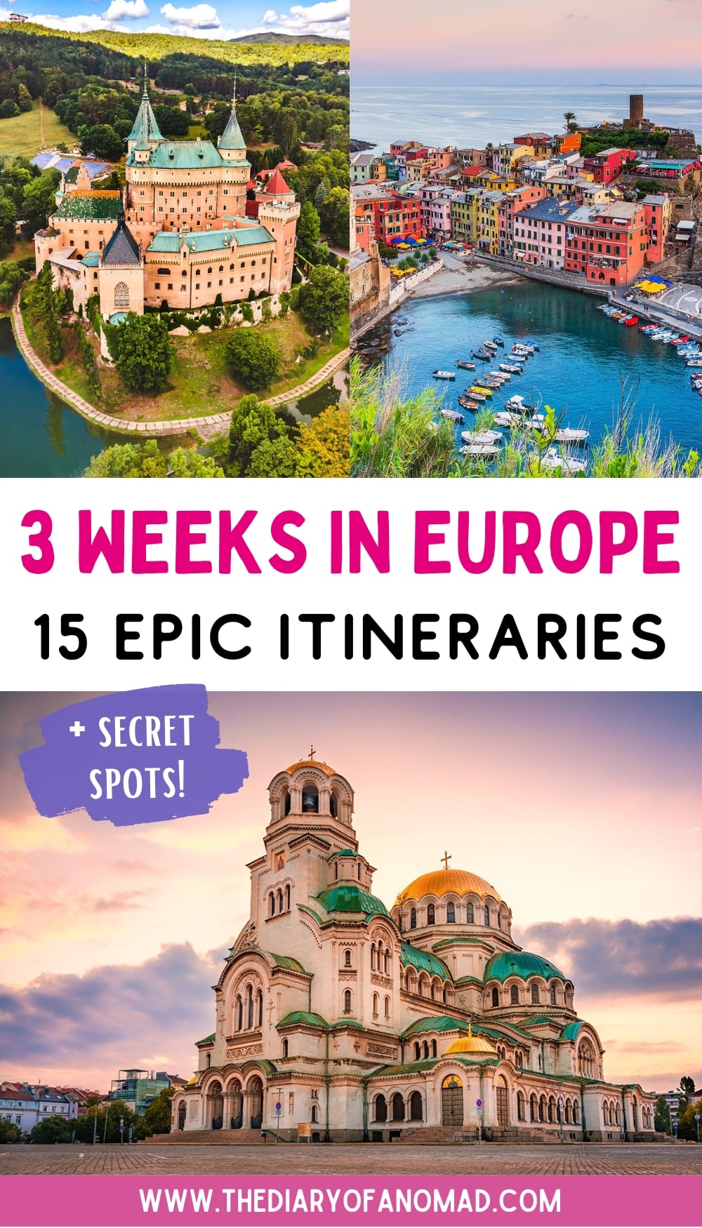 A Pin for 3 Week Europe Itinerary