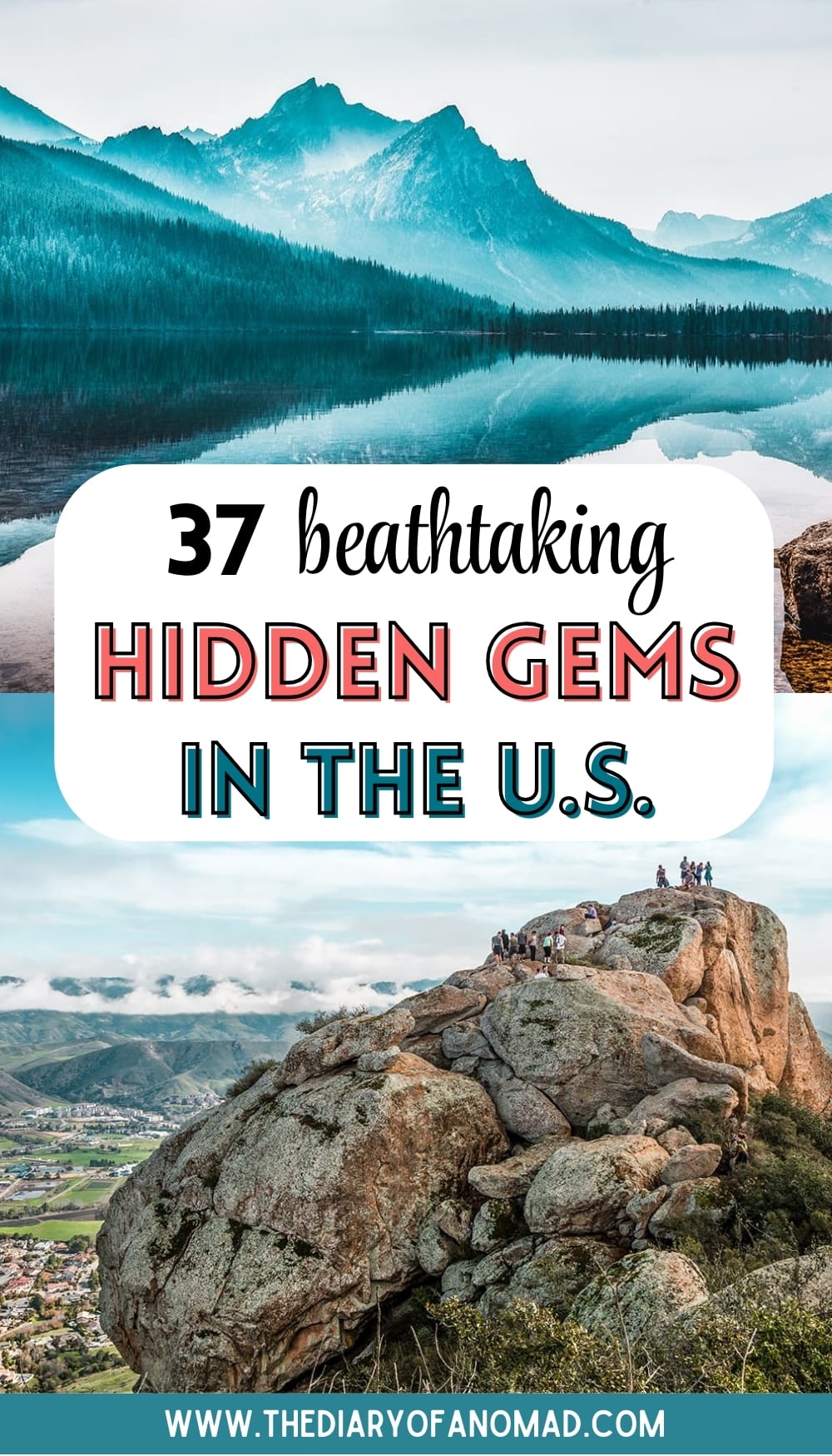 A Collage of Mountains and Beautiful Places Not Many People Know About in the US