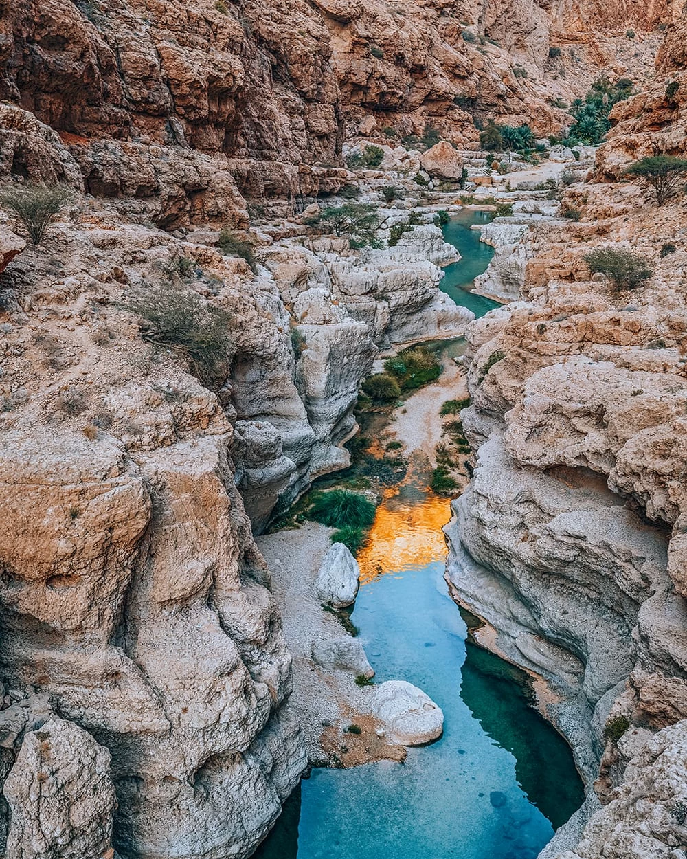 canyons at wadi shab